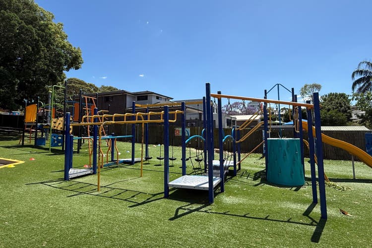 Photograph of of the playground equipment.