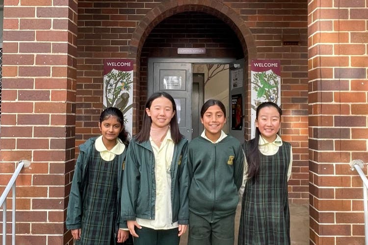 Photograph of Enfield Public School's debating team.